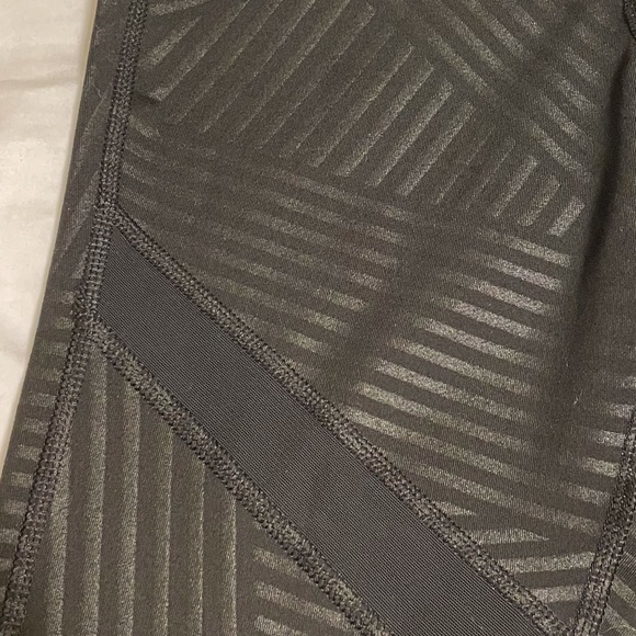 Old Navy Leggins w/ Faux Leathers Strips and Mesh - Picture 3 of 9